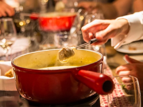 winter geneva fondue