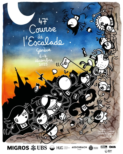 Escalade Race Training 2025 Photo de 5 pieds se touchant par la pointe de la chaussure, évoquant un groupe solidaire