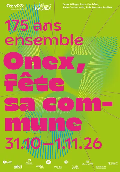 Affiche Onex fête sa commune - 31.10-01.11.26