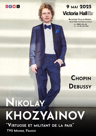 L’affiche du concert du maestro Nikolay Khozyainov le 9 mai 2025