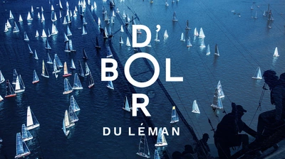 Groupe de bateaux sur le Lac Léman.