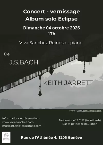 Eclipse – from Johann Sebastian to Keith Jarrett un reflet en noir et blanc dans l'eau