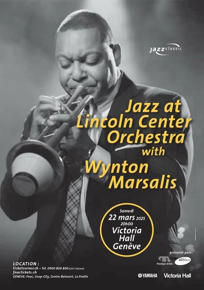 Affiche de la soirée avec Wynton Marsalis