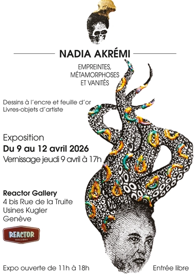 Flyer de l'exposition de Nadia Akrémi