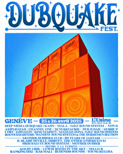 Affiche du Dubquake Festival 2025
