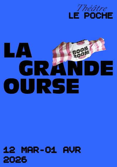 Visuel du spectacle "La grande ourse", à voir au Théâtre LE POCHE du 12 mars au 01 avril 2026