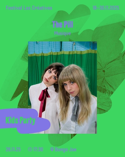 KIDS PARTY – THE PILL Portait du groupe The Pill de face