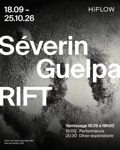 RIFT – Solo show by Séverin Guelpa Affiche_Vernissage