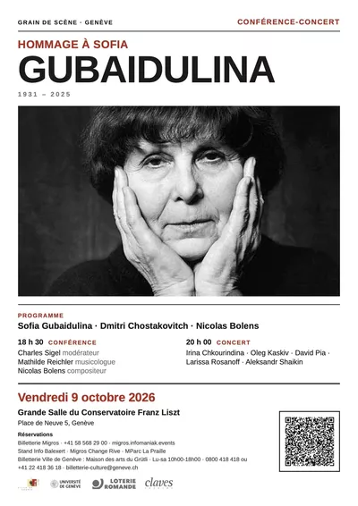 "Tribute to Sofia Gubaidulina": Lecture-Concert Sofia Gubaïdulina