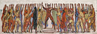 A Facade of Unanimity? The Whole Versus the Individual Ferdinand Hodler, "Unanimité", 1912-1913, huile sur toile, 52,5 x 163 cm, signé en bas à droite : "F. Hodler", Genève, Musée d'art et d'histoire, achat, 1939.