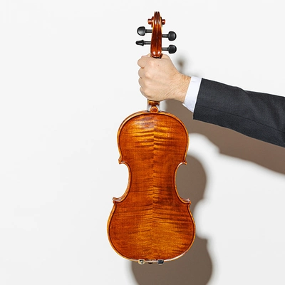 Photo d'un violon de dos