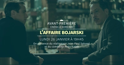 Premiere L'AFFAIRE BOJARSKI une image du film avec Reda Kateb et Bastien Bouillon