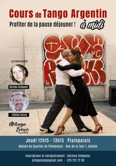 Flyer de l'événement avec les enseignants du cours