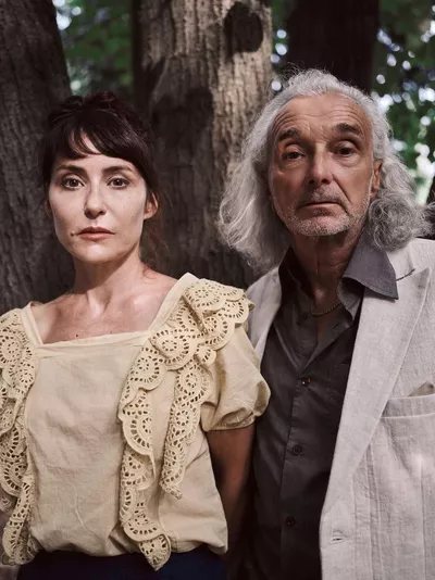 portrait de la comédienne Patricia Mollet-Mercier et le comédien Pierre Dubey
