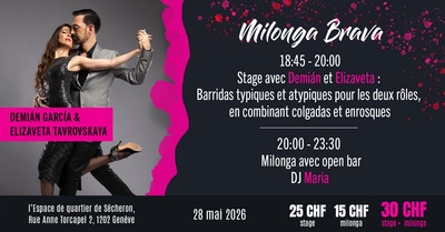 Flyer de l'événement avec les enseignants du cours