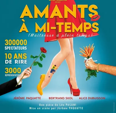 PART-TIME LOVER une dame reçoit des fleurs d'un gentleman et un bouquet de carottes par un mareché.