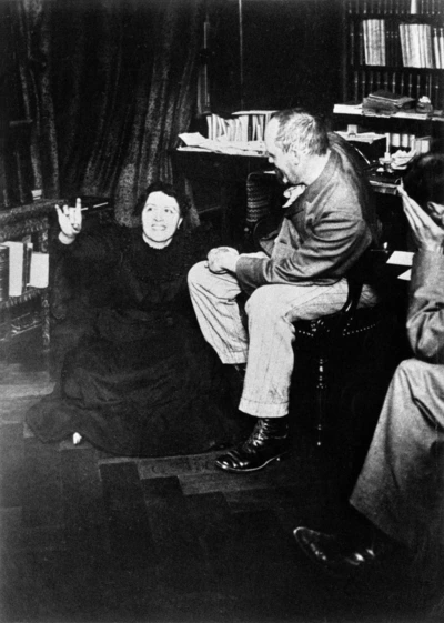 Élise Müller et Théodore Flournoy en séance de spiritisme