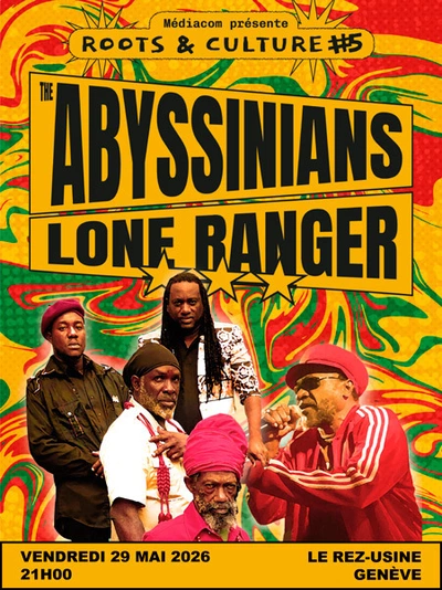The Abyssinians + Lone Ranger - Live show Affiche du concert du 29 mai 2026 avec les photos des membres de The Abyssinians et Lone Ranger