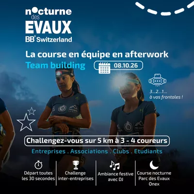 Nocturne des Evaux - la course en équipe en afterwork team building
