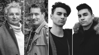 Je vois les quatre musiciens