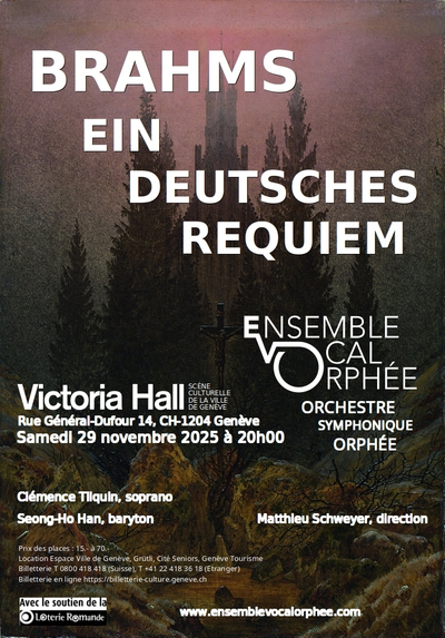 Affiche du concert du 29 novembre