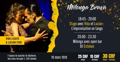 Flyer de l'événement avec les enseignants du cours