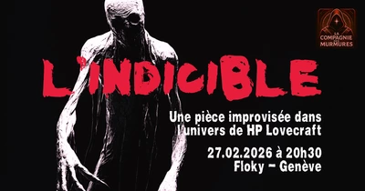 A mummified ghoul stands in the dark. The title is blood red.