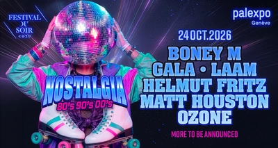 Nostalgia Boney.M Gala Laam Helmut Fritz Matt Houston Ozone 24 octobre 2026 Palexpo