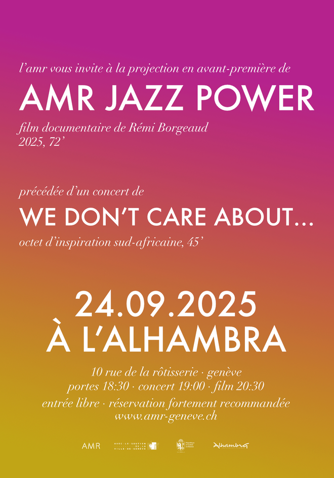 Affiche de la soirée colorée