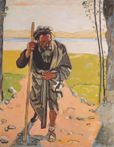 The Legend of the Wandering Jew Ferdinand Hodler, "Le Juif errant", 1886, huile sur toile, 104,5 x 81,5 cm, signé en bas à droite : "Hodler", Winterthour, Kunst Museum, Stiftung Oskar Reinhart, achat, 1931.