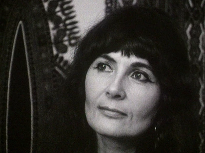 photo portrait de Grisélidis Réal, noir et blanc