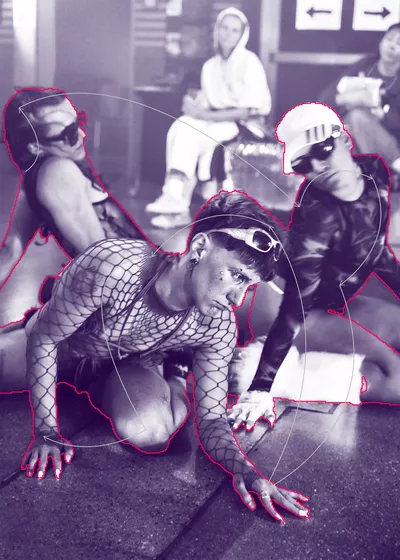 Emergentia 26: "Hips don't lie, they switch -cuidado, perrxs tristes-" by Isam Abad Montalvo Visuel spectacle Isam
