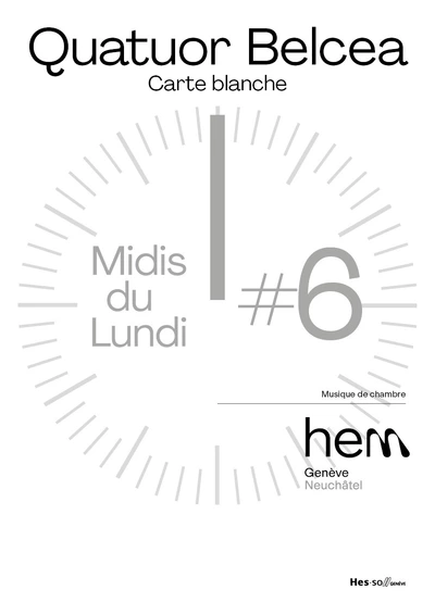 Affiche avec une horloge grise réglée sur midi.