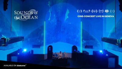Sounds of the Ocean – Live concert & film Image illustrant le concert 2024 de Sounds of the Ocean dans le Temple des Pâquis à Genève, pour ce concert à venir le 13 novembre.