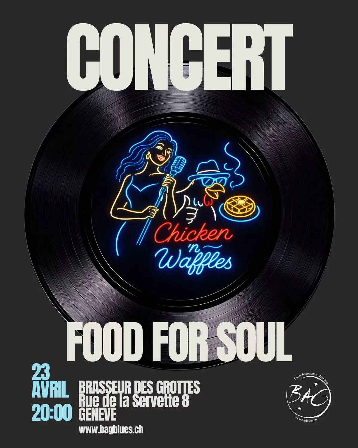 Jam session au BAG avec en ouverture : Chicken N'Waffles