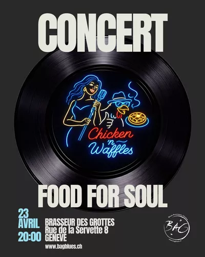 Jam session at BAG, featuring Chicken N'Waffles as the opening act Affiche du concert