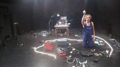 Une photographie de la performance