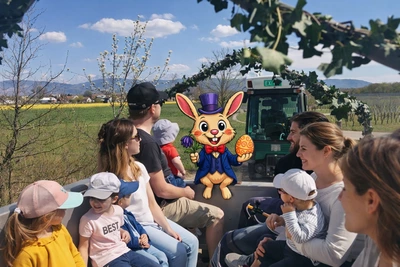 Balade en tracteur à Pâques