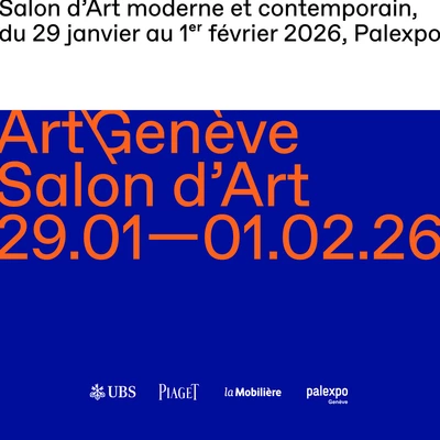 Logo Art Genève, du 29 janvier au 1er février 2026 à Palexpo.