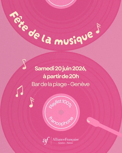 Soirée fête de la musique - soirée 100% francophone au Bar de la Plage le samedi 20 juin 2026 à partir de 20 heures.