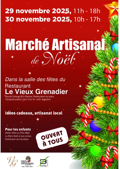 Affiche annonçant le marché de Noël du 29 et 30 novembre prochain