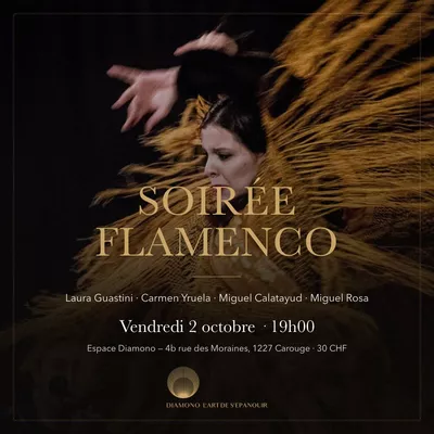 Flamenco Up Close: An Intimate Concert Evening in Carouge, Friday 2 October Concert et spectacle de flamenco à Diamono, Carouge, le 2 October 2026 à 19h