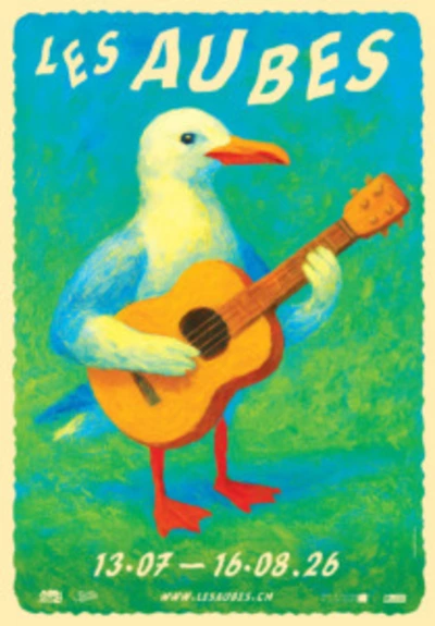 L'image représente l'affiche des Aubes musicales