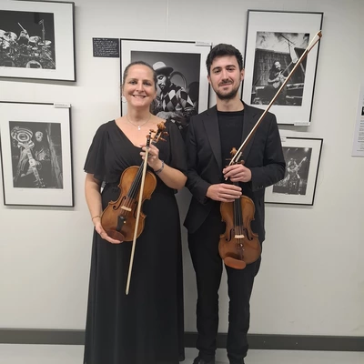 Portrait des deux violonistes