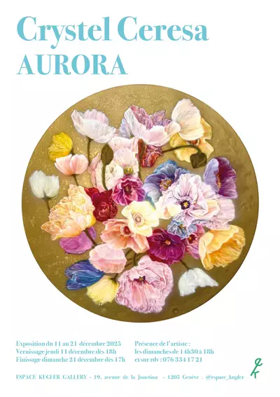 Flyer représentant une oeuvre de l'artiste Crystel Ceresa