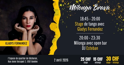 Flyer de l'événement avec les enseignants du cours