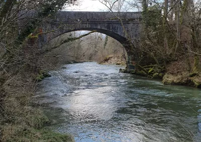 La rivière Allondon que nous longerons en partie lors de notre marche.