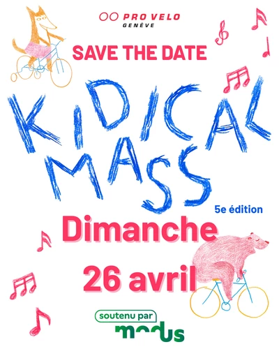 SAVE THE DATE KIDICAL MASS DIMANCHE 26 AVRIL 2026
