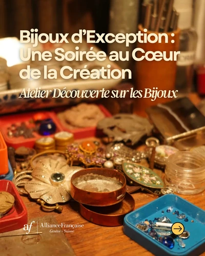 Atelier découverte sur les bijoux avec une photo d'horloge dorée