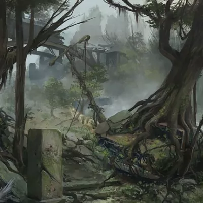 KRYSTAL nature jungle ruine d'une cité